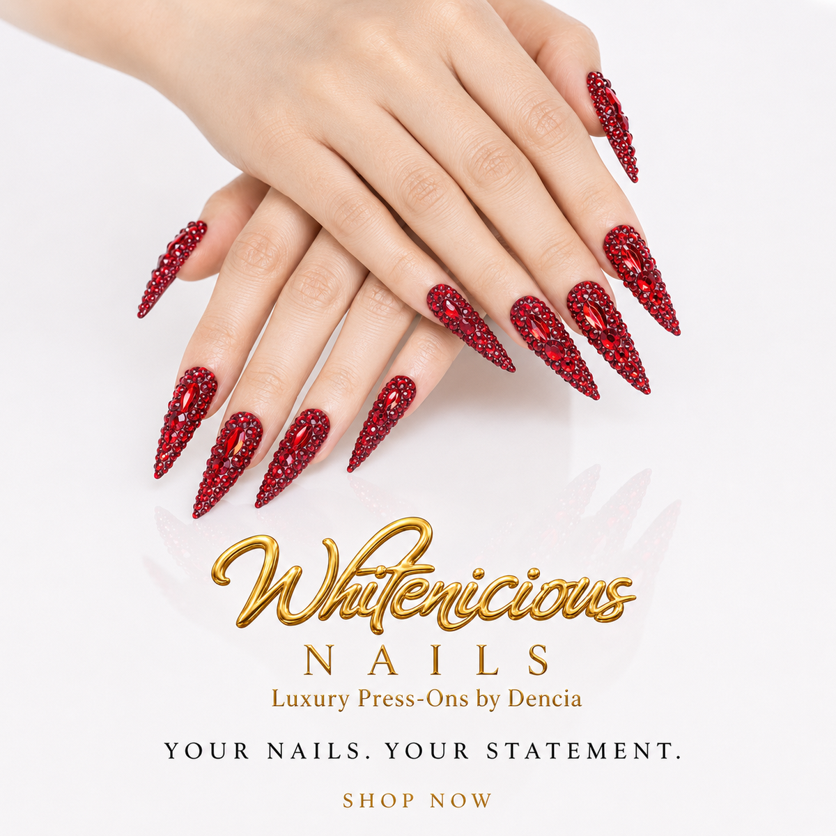 Red Me Wine Stiletto Nails