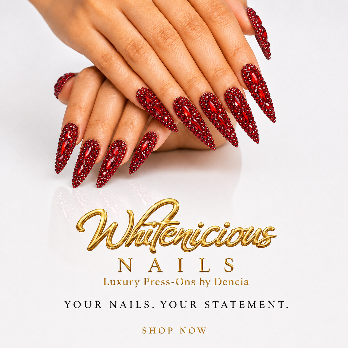 Red Me Wine Stiletto Nails